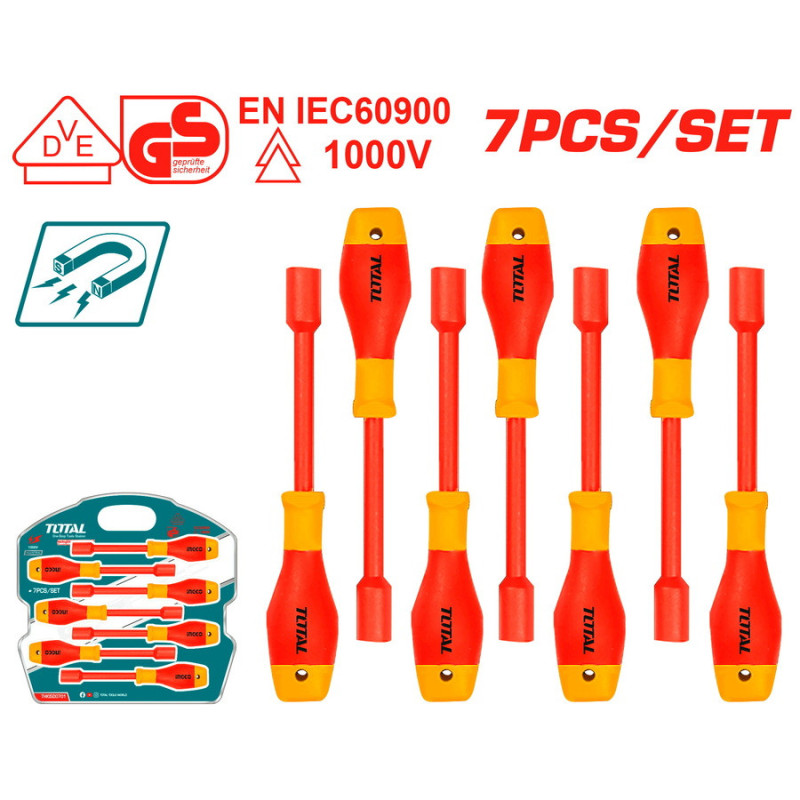 TOTAL ΣΕΤ ΚΑΤΣΑΒΙΔΙΑ ΚΑΡΥΔΑΚΙΑ 1000V VDE 7ΤΕΜ (THKISD0701)