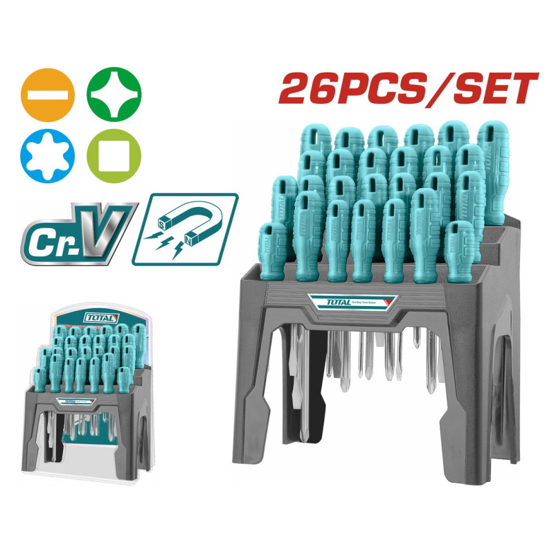 TOTAL ΣΕΤ ΚΑΤΣΑΒΙΔΙΑ 26ΤΕΜ ΣΕ ΕΚΘΕΤΗΡΙΟ ΠΑΓΚΟΥ (THTDC252601)