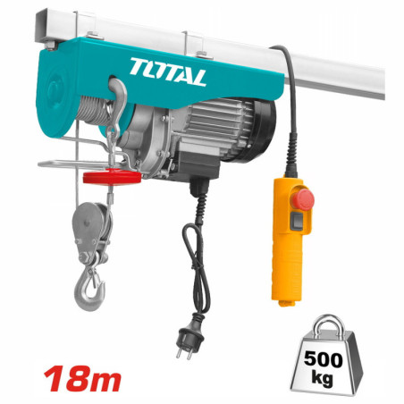 TOTAL ΗΛΕΚΤΡΙΚΟ ΠΑΛΑΓΚΟ 900W 250/500Kg 18m (TLH1952)