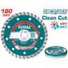 TOTAL ΔΙΑΜΑΝΤΟΔΙΣΚΟΙ TURBO ΞΗΡΑΣ ΚΟΠΗΣ 180mm 5TEM ΣΕ ΜΕΤΑΛΛΙΚΟ ΚΟΥΤΑΚΙ (TAC2131803M)
