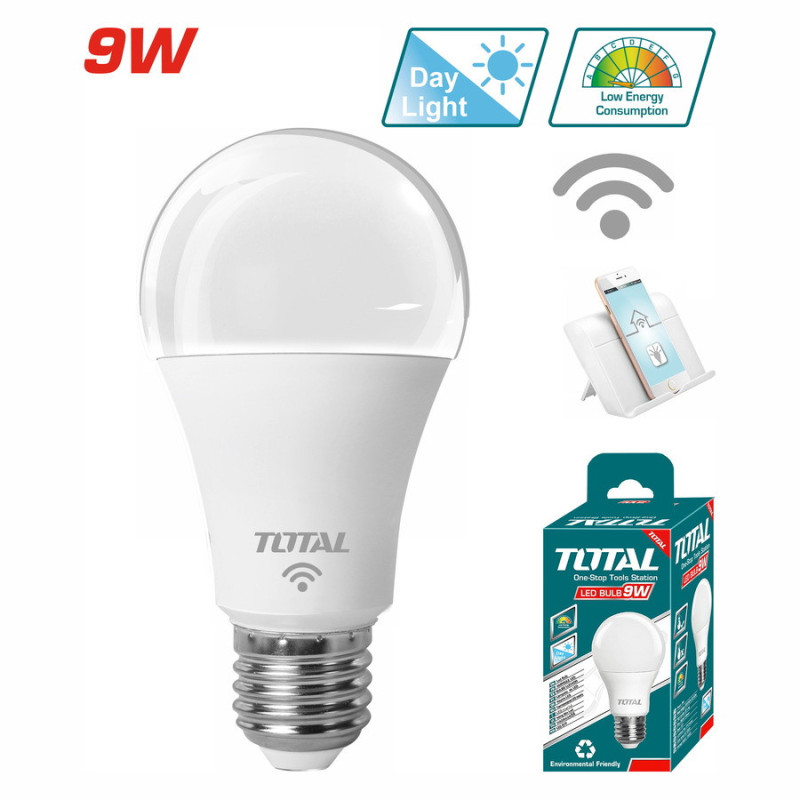 TOTAL ΕΞΥΠΝΟΣ ΛΑΜΠΤΗΡΑΣ LED ΜΕ ΡΥΘΜΙΣΗ ΕΝΤΑΣΗΣ 9W (TLPAC096)