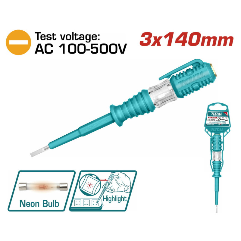 TOTAL ΔΟΚΙΜΑΣΤΙΚΟ ΚΑΤΣΑΒΙΔΙ 3X140mm (THT291408)