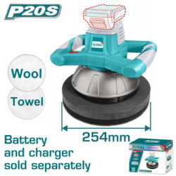 BF TOTAL ΕΠΑΓΓ. ΑΛΟΙΦΑΔΟΡΟΣ ΜΠΑΤ. Li-ion 20V ΧΩΡΙΣ ΜΠΑΤΑΡΙΑ & ΦΟΡΤΙΣΤΗ (TOPLI2001)