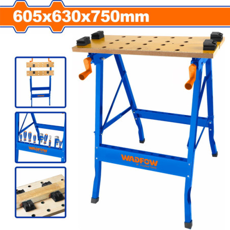 WADFOW ΑΝΑΔΙΠΛΟΥΜΕΝΟΣ ΠΑΓΚΟΣ ΕΡΓΑΣΙΑΣ 605X480X750mm (WWE1525)