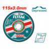 TOTAL ΔΙΣΚΟΣ ΚΟΠΗΣ ΔΟΜΙΚΩΝ ΥΛΙΚΩΝ - ΠΕΤΡΑΣ 115 Χ 3mm (TAC2221151)