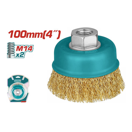 TOTAL ΣΥΡΜΑΤΟΒΟΥΡΤΣΑ ΓΩΝΙΑΚΟΥ ΤΡΟΧΟΥ 100mm (TAC31041)