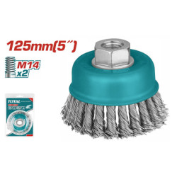 TOTAL ΣΥΡΜΑΤΟΒΟΥΡΤΣΑ ΓΩΝΙΑΚΟΥ ΤΡΟΧΟΥ ΠΛΕΚΤΗ 125mm (TAC32051)