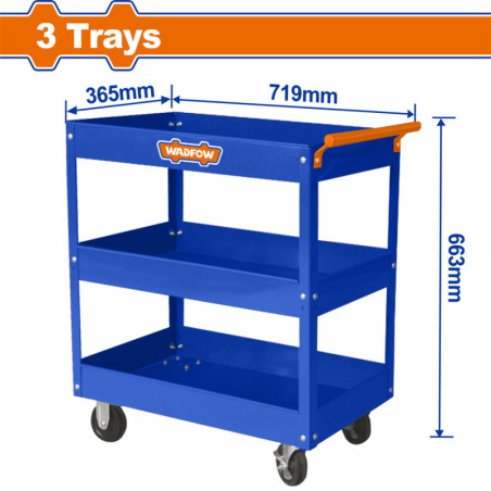 WADFOW ΕΡΓΑΛΕΙΟΦΟΡΟΣ - ΡΑΦΙΕΡΑ 3 ΘΕΣΕΩΝ (WCS1A13)