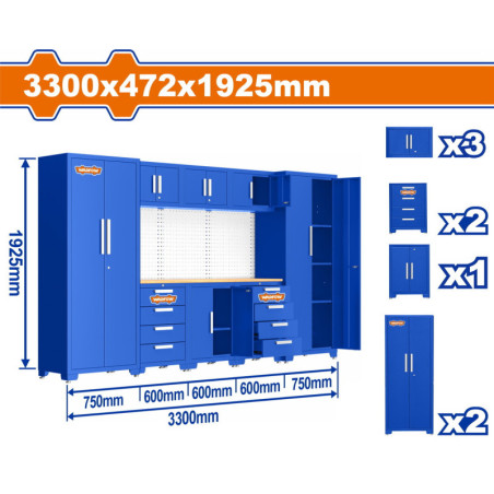 WADFOW ΣΕΤ ΑΡΘΡΩΤΕΣ ΝΤΟΥΛΑΠΕΣ ΣΥΝΕΡΓΕΙΟΥ 8ΤΕΜ (WCS3A08)