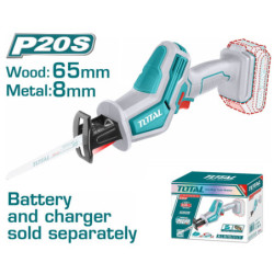 TOTAL ΜΙΝΙ ΣΠΑΘΟΣΕΓΑ ΜΠΑΤ. Li-ion 20V ΧΩΡΙΣ ΜΠΑΤΑΡΙΑ & ΦΟΡΤΙΣΤΗ (TRSLI6506)