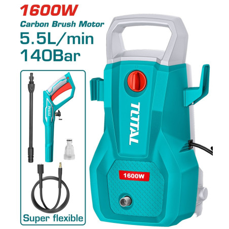 TOTAL ΠΛΥΣΤΙΚΟ ΝΕΡΟΥ 1.600W / 140 Bar / Brush motor (TGT11336)
