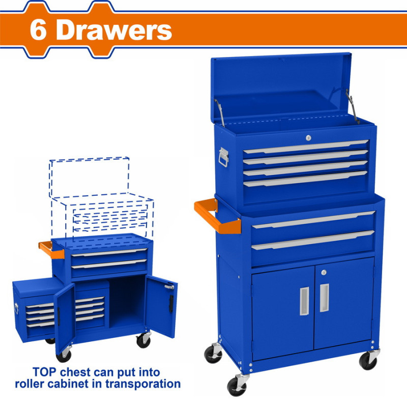 WADFOW ΕΡΓΑΛΕΙΟΦΟΡΟΣ ΜΕ 6 ΣΥΡΤΑΡΙΑ & ΕΡΓΑΛΕΙΟΘΗΚΗ (WCS4A08)