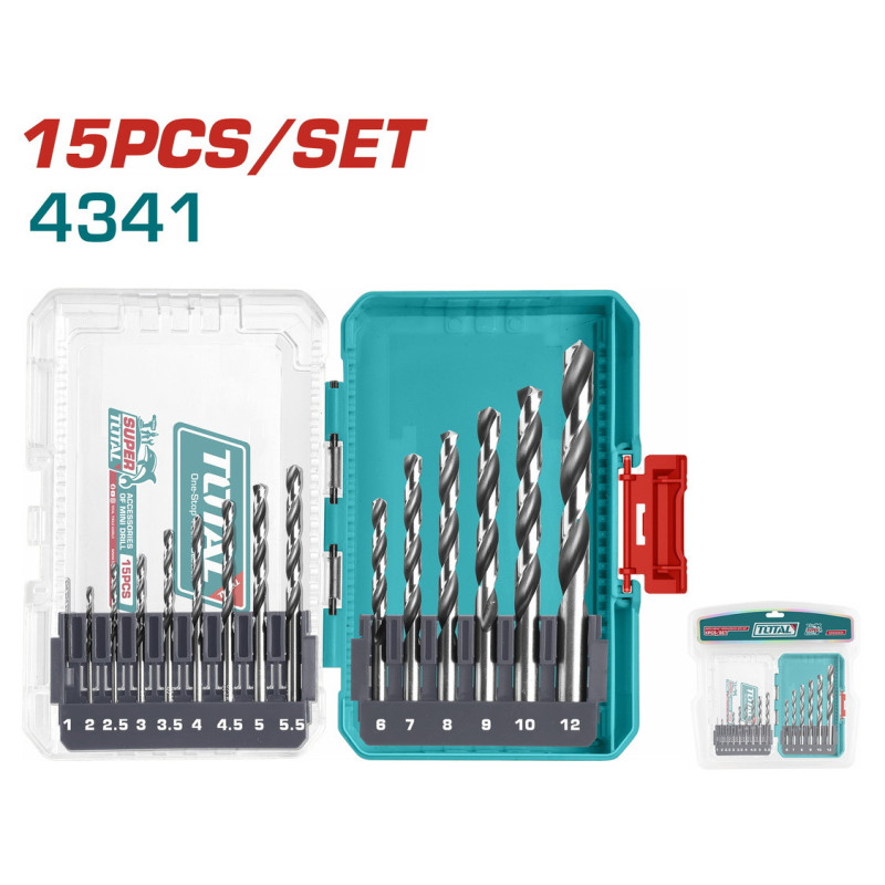 TOTAL ΕΠΑΓΓ. ΣΕΤ ΤΡΥΠΑΝΙΑ HSS 4341 15ΤΕΜ (TACSDL51506)