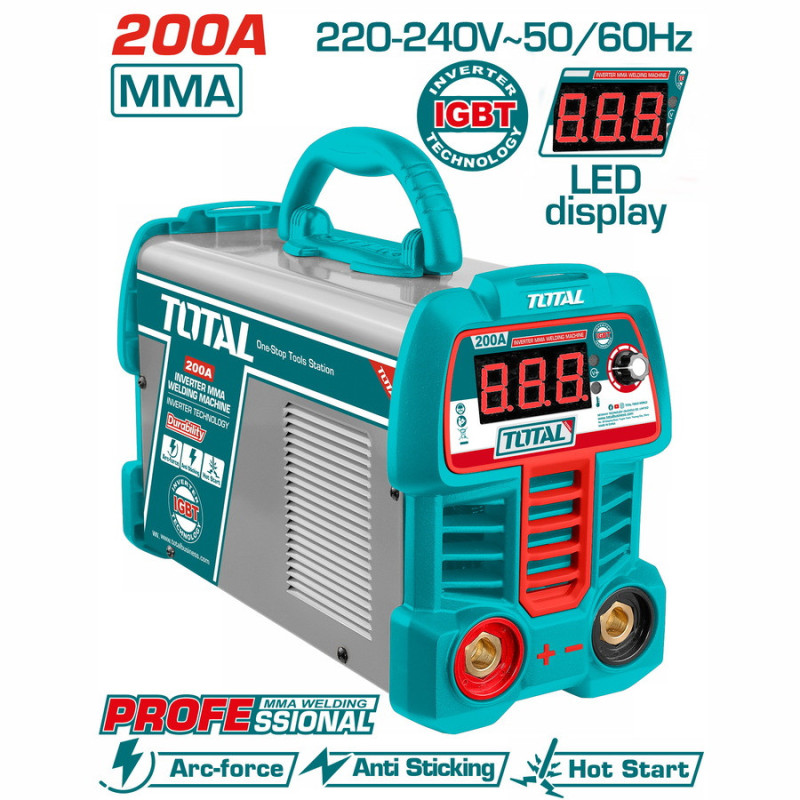 TOTAL ΕΠΑΓΓ. ΗΛΕΚΤΡΟΚΟΛΛΗΣΗ INVERTER 230V / 200A (TW220069E)