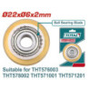 TOTAL ΑΝΤΑΛΛΑΚΤΙΚΟ ΜΑΧΑΙΡΙ Φ-22Χ6Χ2mm ΓΙΑ THT576003 / THT578002 / THT571001 / THT571201 (THT576003B)