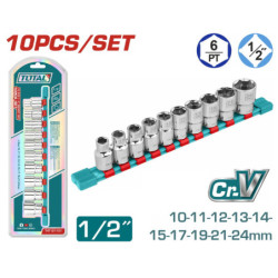 TOTAL ΕΠΑΓΓ. ΣΕΤ ΚΑΡΥΔΑΚΙΑ 1/2" 10ΤΕΜ (THT121101)