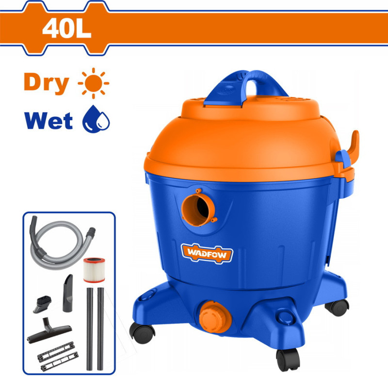 WADFOW ΣΚΟΥΠΑ ΞΗΡΑΣ & ΥΡΓΗΣ ΑΝΑΡ. 1.200W / 40Lit (WVR7A40)