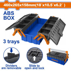 WADFOW ΕΡΓΑΛΕΙΟΘΗΚΗ ΠΛΑΣΤΙΚΗ 3 ΔΙΑΜΕΡΙΣΜΑΤΩΝ (WTB4303)