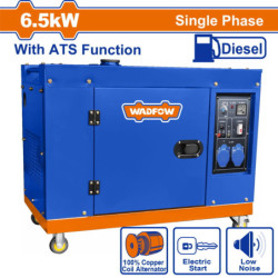 WADFOW ΓΕΝΝΗΤΡΙΑ DIESEL ΜΟΝΟΦΑΣΙΚΗ ΚΛΕΙΣΤΟΥ ΤΥΠΟΥ 6.500W ΜΕ ΑΥΤΟΜ. ΜΕΤΑΓΩΓΙΚΟ ΠΙΝΑΚΑ ATS (WDG2A80-1)