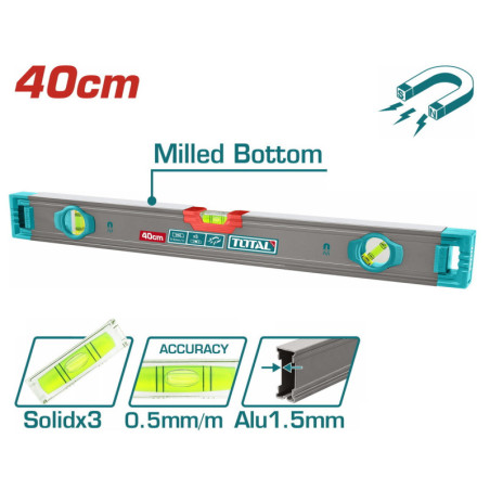 TOTAL ΕΠΑΓΓ. ΑΛΦΑΔΙ ΑΛΟΥΜΙΝΙΟΥ ΜΑΓΝΗΤΙΚΟ 40cm (TMT24028M)