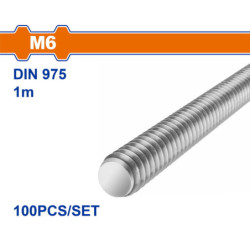WADFOW ΝΤΙΖΑ-ΟΛΟΠΑΣΟ ΓΑΛΒΑΝΙΖΕ 4.8 DIN975 6mm / 1m (WXSZ306)