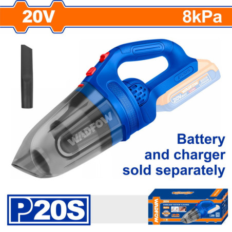 WADFOW ΣΚΟΥΠΑΚΙ ΜΠΑΤ. Li-ion 20V ΧΩΡΙΣ ΜΠΑΤΑΡΙΑ & ΦΟΡΤΙΣΤΗ (WLV2020)