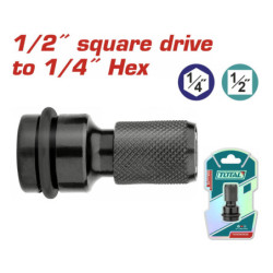 TOTAL ΑΝΤΑΠΤΟΡΑΣ ΜΕ ΥΠΟΔΟΧΗ 1/2" ΚΑΙ ΕΞΟΔΟ 1/4" (TAC60501)