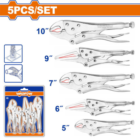 WADFOW ΣΕΤ ΓΚΡΙΠ 5ΤΕΜ (WLP5405)