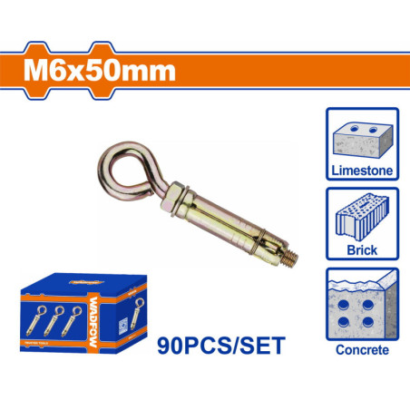 WADFOW ΒΙΣΜΑ ΜΕΤΑΛΛΙΚΟ Β.Τ ΜΕ ΘΗΛΕΙΑ 6Χ50 90ΤΕΜ (WDQ45A1)