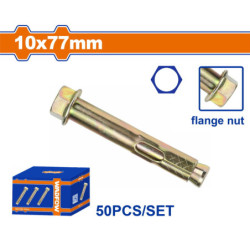 WADFOW ΒΙΣΜΑΤΑ ΜΕΤΑΛΛΙΚΑ ΜΕ ΒΙΔΑ ΦΛΑΝΤΖΑΣ 10 Χ 77 50ΤΕΜ (WDQA524)