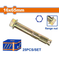 WADFOW ΒΙΣΜΑΤΑ ΜΕΤΑΛΛΙΚΑ ΜΕ ΒΙΔΑ ΦΛΑΝΤΖΑΣ 16 Χ 65 25ΤΕΜ (WDQA543)