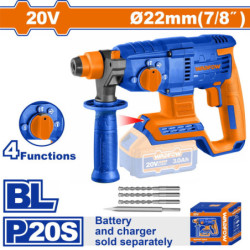 WADFOW ΠΝΕΥΜΑΤΙΚΟ ΠΙΣΤΟΛΕΤΟ ΜΠΑΤ. Li-ion 20V / 22mm ΧΩΡΙΣ ΜΠΑΤΑΡΙΑ & ΦΟΡΤΙΣΤΗ (WLM15220)