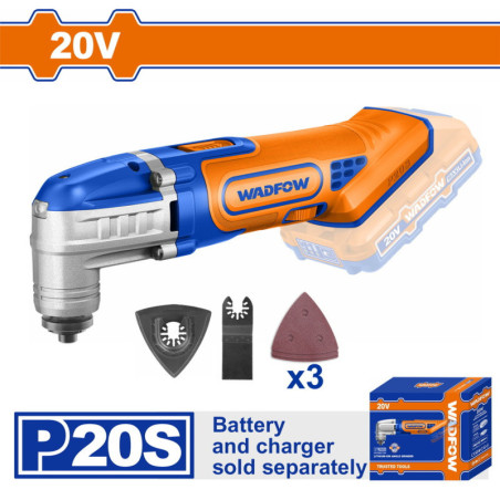 WADFOW ΠΟΛΥΕΡΓΑΛΕΙΟ ΜΠΑΤ. Li-ion 20V ΧΩΡΙΣ ΜΠΑΤΑΡΙΑ & ΦΟΡΤΙΣΤΗ (WMUP5020)