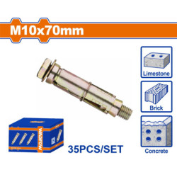 WADFOW ΒΙΣΜΑΤΑ ΜΕΤΑΛΛΙΚΑ ΜΕ ΒΙΔΑ 10 Χ 70 35ΤΕΜ (WDQ5533)