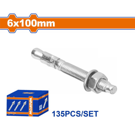 WADFOW ΒΙΣΜΑΤΑ ΜΕΤΑΛΛΙΚΑ ΓΑΛΒ. EXPRESS 6 Χ 100 135ΤΕΜ (WDQ2514)