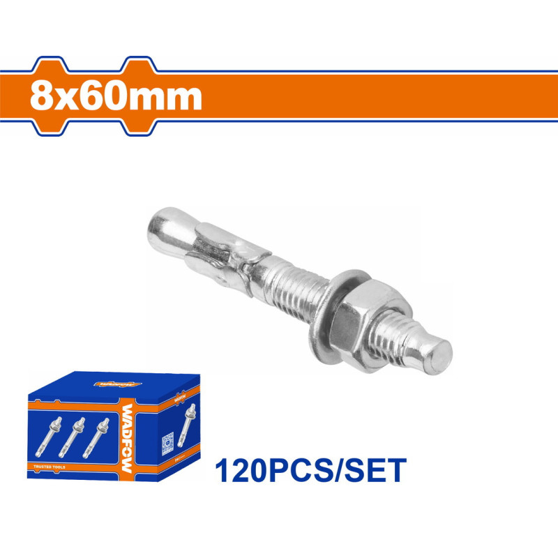 WADFOW ΒΙΣΜΑΤΑ ΜΕΤΑΛΛΙΚΑ ΓΑΛΒ. EXPRESS 8 Χ 60 120ΤΕΜ (WDQ2522)