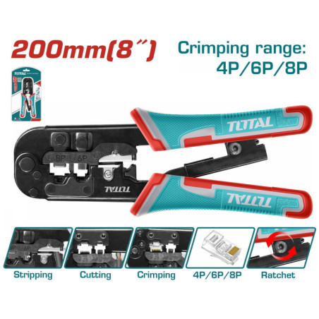 TOTAL ΕΠΑΓΓ. ΠΡΕΣΑ ΑΚΡΟΔΕΚΤΩΝ ΜΕ ΚΑΣΤΑΝΙΑ 200mm ΔΙΚΤΥΩΝ & ΤΗΛΕΦΩΝΟΥ (TMPCN5468R)