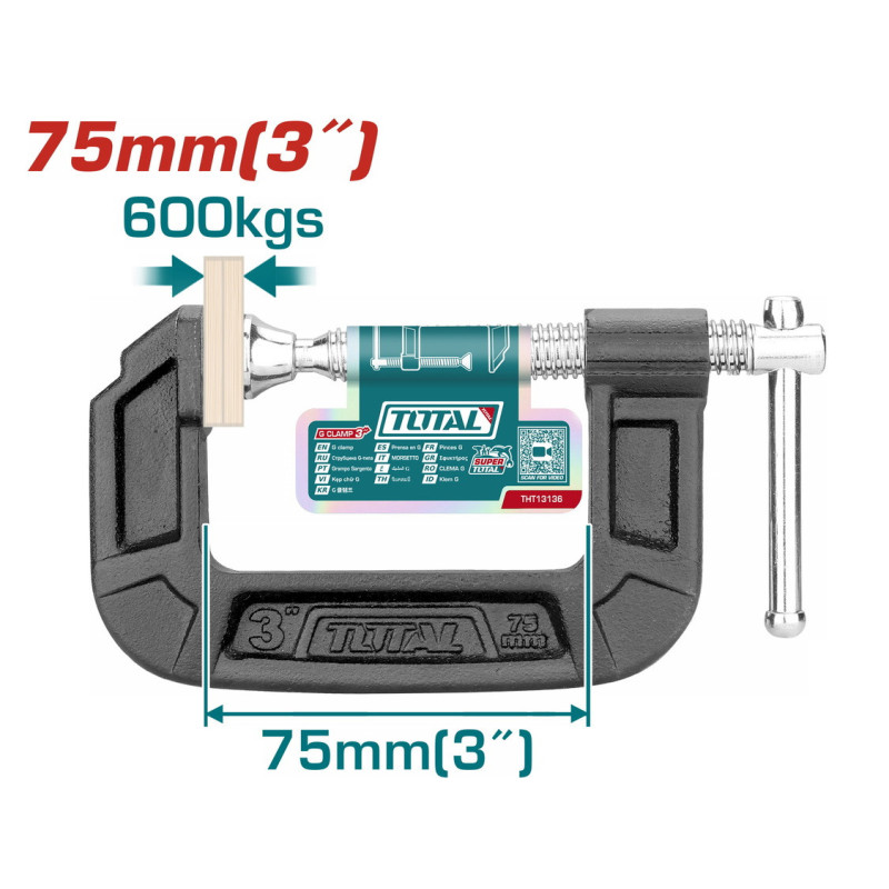 TOTAL ΕΠΑΓΓ. ΣΦΙΓΚΤΗΡΑΣ ΜΑΡΑΓΚΩΝ ΤΥΠΟΥ G 3" (THT13136)