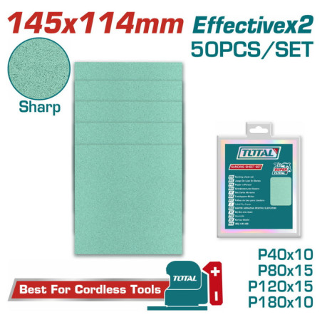 TOTAL ΕΠΑΓΓ. ΣΕΤ ΓΥΑΛΟΧΑΡΤΑ 50ΤΕΜ 145X114mm ΓΙΑ TF2231106  / TSHSLI2014 (TAC145115)