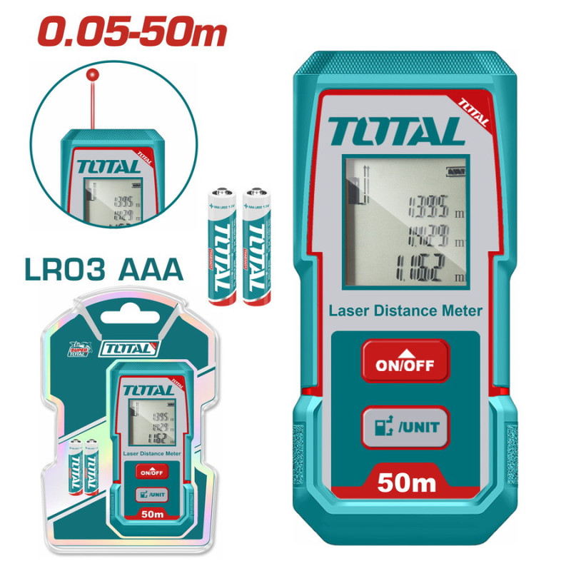 TOTAL ΕΠΑΓΓ. ΜΕΤΡΗΤΗΣ ΑΠΟΣΤΑΣΕΩΝ LASER 0.05 - 50m (ΤMT55016)