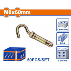 WADFOW ΒΙΣΜΑ ΜΕΤΑΛΛΙΚΟ Β.Τ ΜΕ ΓΑΝΤΖΟ 8X60mm 50TEM (WDQ4522)