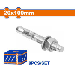 WADFOW ΒΙΣΜΑΤΑ ΜΕΤΑΛΛΙΚΑ ΓΑΛΒ. EXPRESS 20 Χ 100 8ΤΕΜ (WDQ2564)