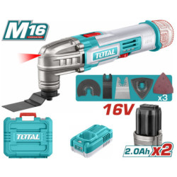 TOTAL ΕΠΑΓΓ. ΠΟΛΥΕΡΓΑΛΕΙΟ ΜΠΑΤ. Li-ion 16V / 2Ah / 2 ΜΠΑΤ (TMLI16222E)