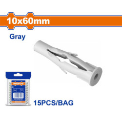 WADFOW ΒΙΣΜΑ ΠΛΑΣΤΙΚΟ PE UNIVERSAL 10Χ60mm 15TEM (WXTE931)