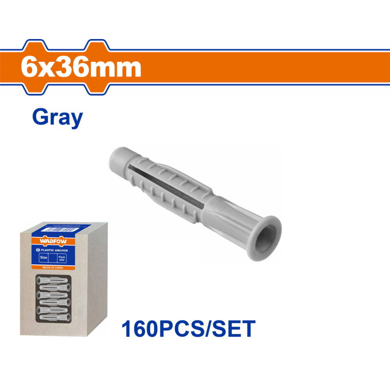 WADFOW ΒΙΣΜΑ ΠΛΑΣΤΙΚΟ PE ΜΕ ΡΟΔΕΛΑ UNIVERSAL 6X36mm 160TEM (WXTFA11)