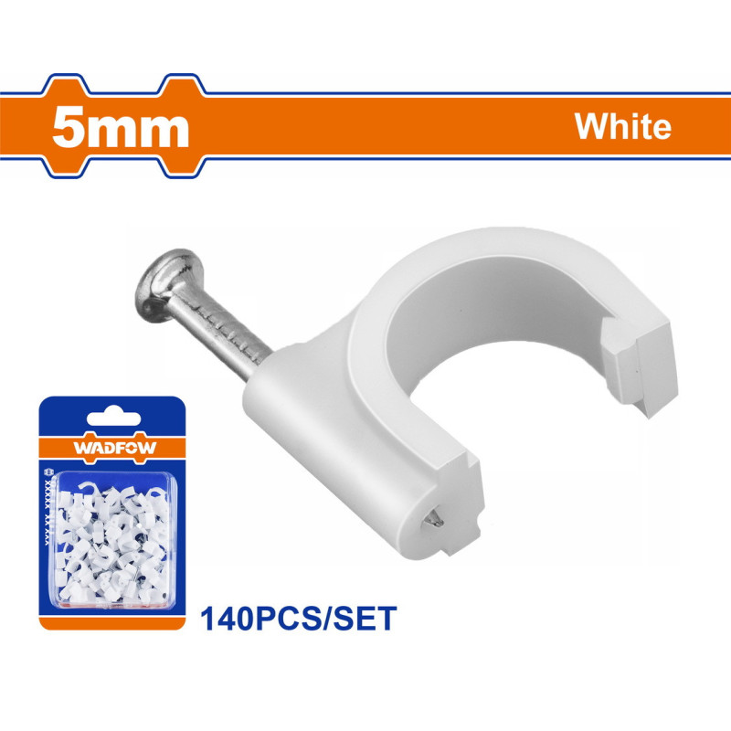 WADFOW ΡΟΚΑ ΣΤΗΡΙΞΗΣ ΚΑΛΩΔΙΩΝ 5mm 140ΤΕΜ (WFQ1K05)