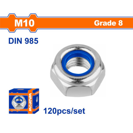 WADFOW ΠΑΞΙΜΑΔΙ ΑΣΦΑΛΕΙΑΣ ΓΑΛΒ. DIN985 10mm 120TEM (WMV6510A)