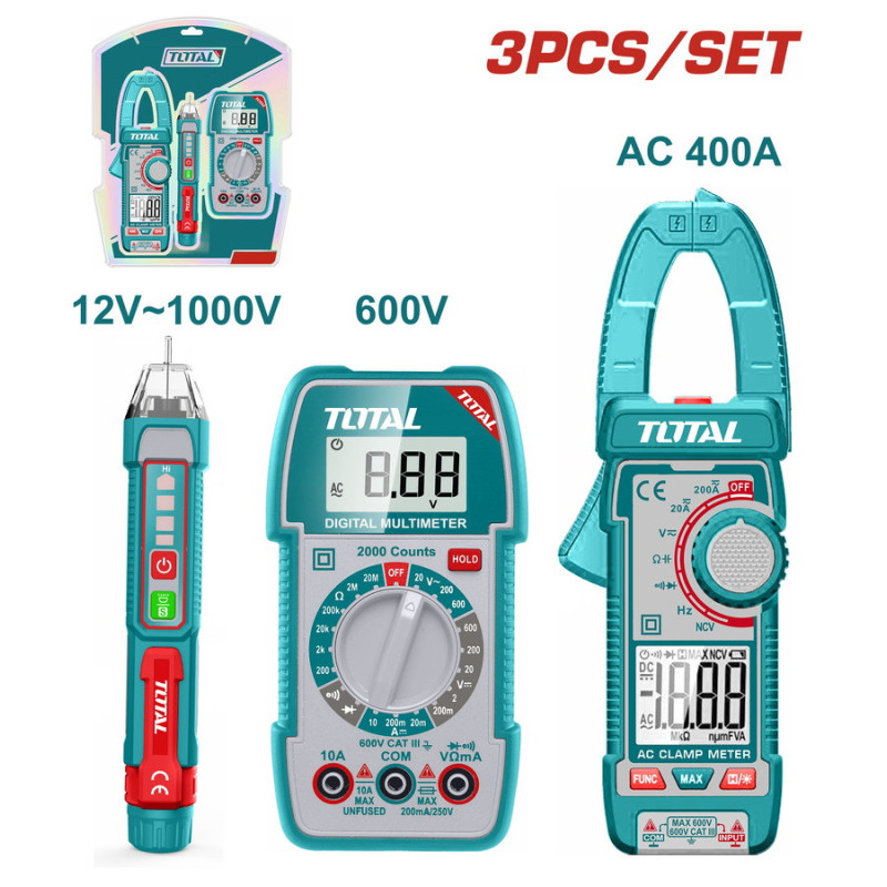 TOTAL ΗΛΕΚΤΡΙΚΟ ΚΙΤ ΔΟΚΙΜΗΣ 3ΤΕΜ ONE PROMOTION (TOS23068)