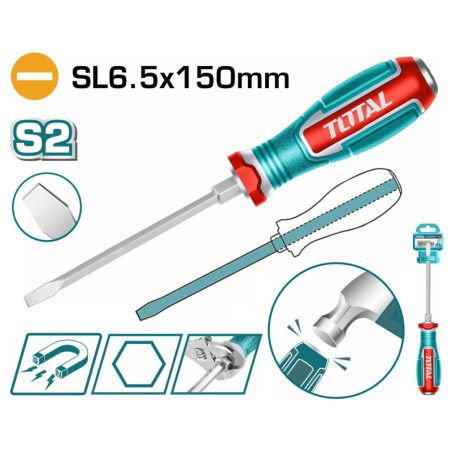 TOTAL ΕΠΑΓΓ. ΚΑΤΣΑΒΙΔΙ ΜΑΓΝ. ΧΤΥΠΗΤΟ ΙΣΙΟ SL6.5 X 150mm (TGTSL6150)