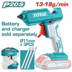 TOTAL ΠΙΣΤΟΛΙ ΚΟΛΛΑΣ ΜΠΑΤΑΡΙΑΣ ΛΙΘΙΟΥ 20V (TGGLI2001)
